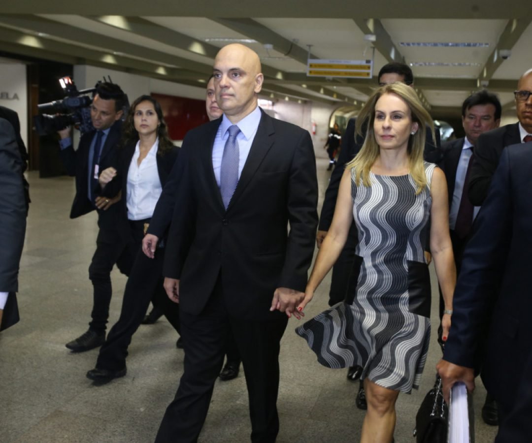 Moraes e sua esposa